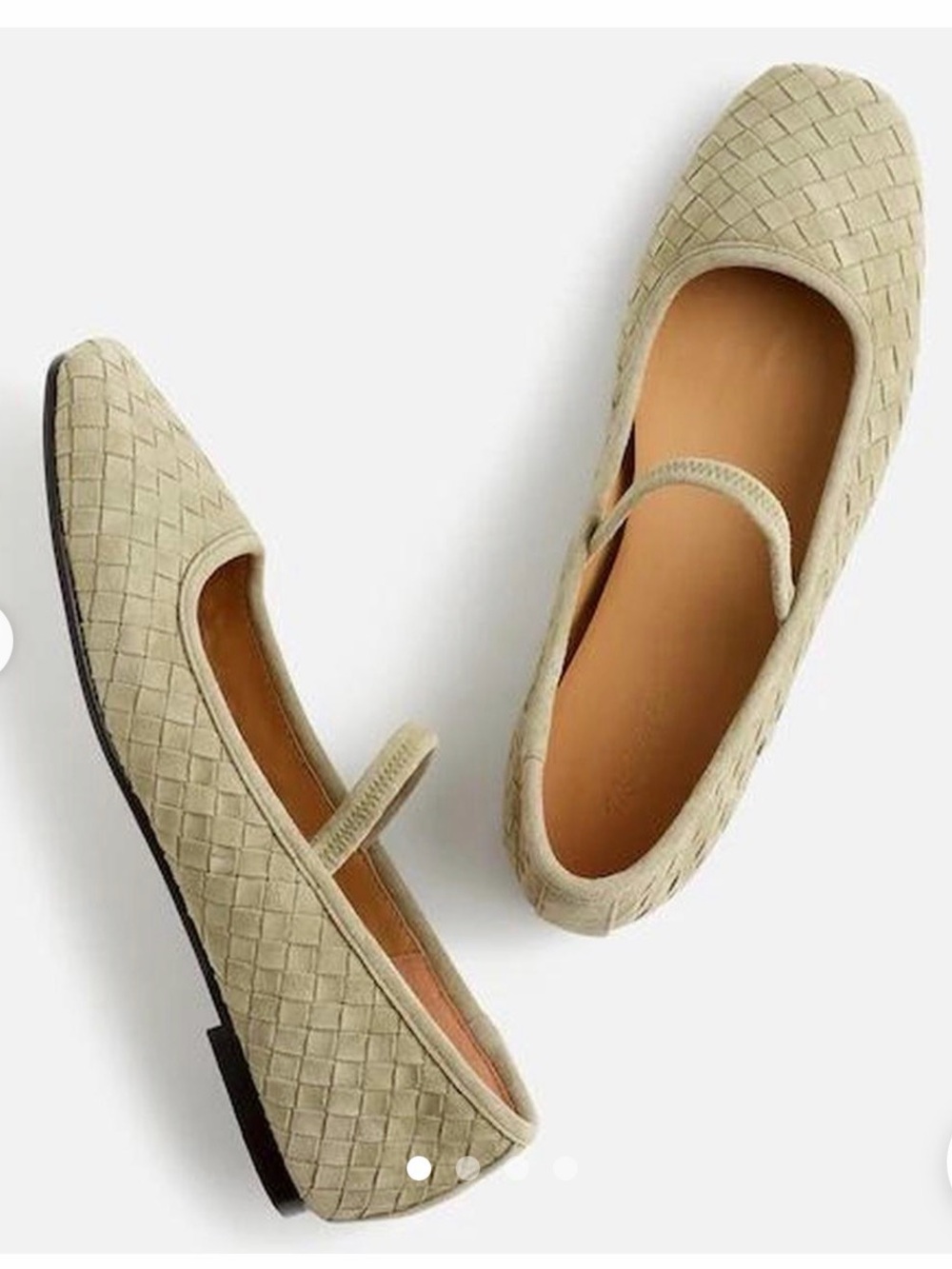 NIB Madewell Women's Greta Flats in Washed Olive